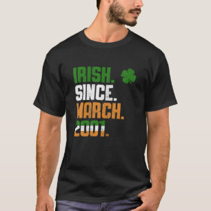 Kleeblatt Irish Seit März 2001 Legend St Patricks T-Shirt