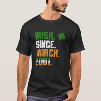 Kleeblatt Irish Seit März 2001 Legend St Patricks T-Shirt