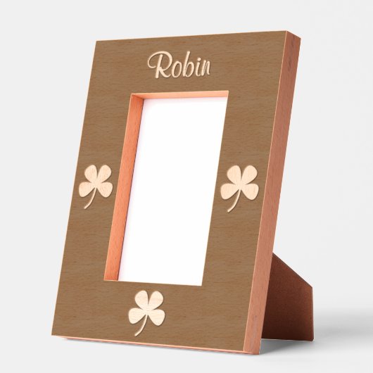 Kleeblatt Irish St. Patrick's Day 4Sean Geätzte Rahmen (Links)