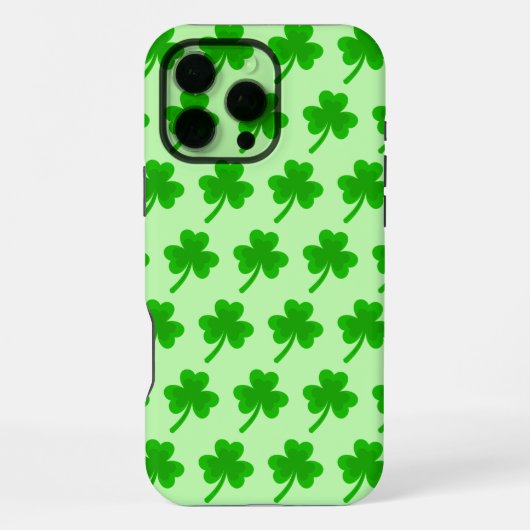 Kleeblatt Irish Three Leaf Klee iPhone Hülle (Rückseite)