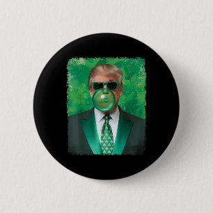 Kleeblatt Irish Trump blasen Blase Gum St Button