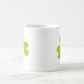 Kleeblatt Irish Watercolor Texture Painting Kaffeetasse (Mittel)