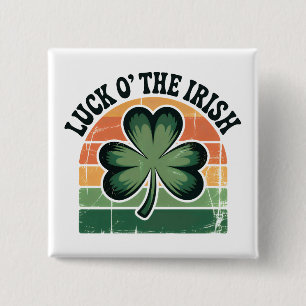 Kleeblatt-Irland-Feiertagsdesign mit distressed-Ef Button