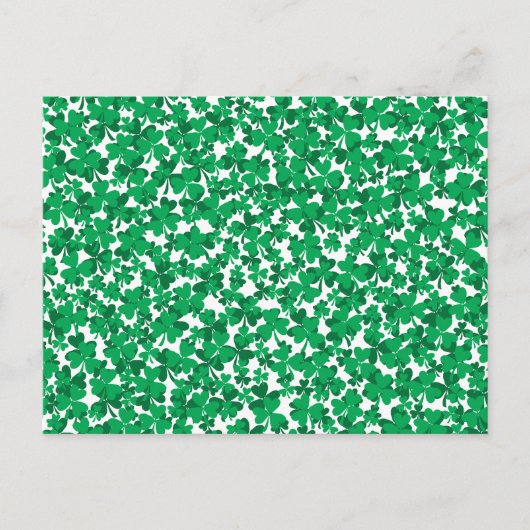 Kleeblatt, Irland, Irland, stolz auf Iren Postkarte (Vorderseite)