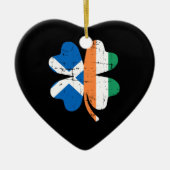 Kleeblatt Irland Schottland Keramik Ornament (Vorne)