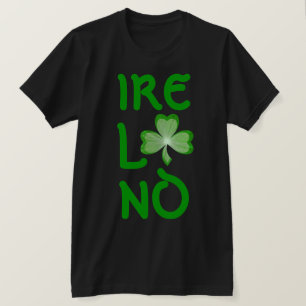 Kleeblatt "Irland" T - Shirt schwarz