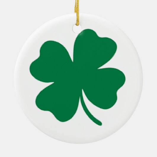 Kleeblatt Keramik Ornament (Hinten)