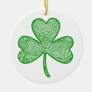 Kleeblatt Keramikornament