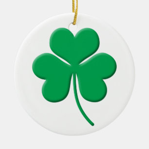 Kleeblatt Keramikornament