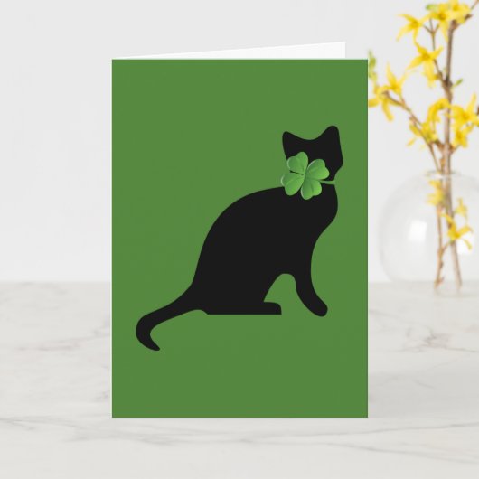 Kleeblatt Kitty Karte (Gelbe Blume)