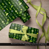 Kleeblatt Kleber Blumenmuster Minimalistisches Mus Geschenkpapier