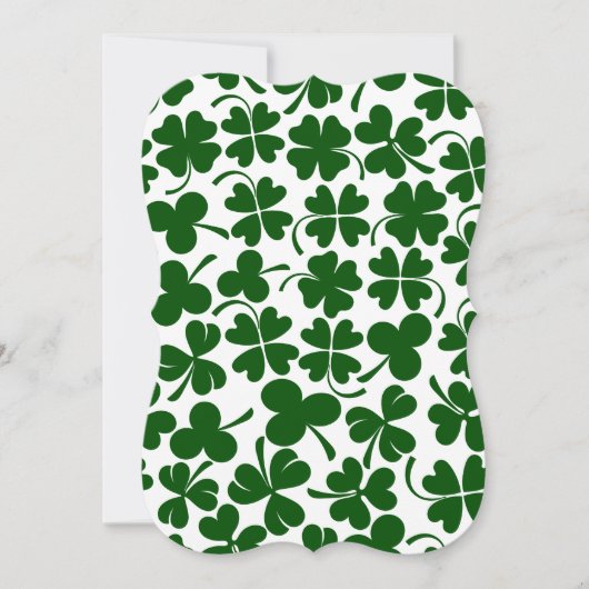 Kleeblatt-Klee Einladung (Vorderseite)