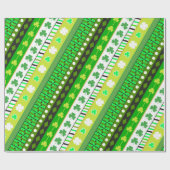 Kleeblatt, Klee Patrick's Day Geschenkpapier (Flach)