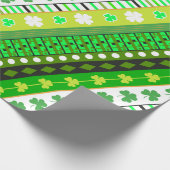 Kleeblatt, Klee Patrick's Day Geschenkpapier (Ecke)