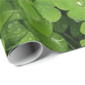 Kleeblatt-Kleeblatt Geschenkpapier (Rolleneckpunkt)