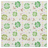 Kleeblatt-Kleeblatt Stoff (Muster)