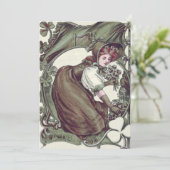 Kleeblatt "Kleeblätter auswählen" Einladung (Stehend Vorderseite)