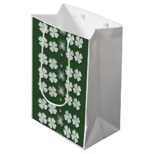 Kleeblatt-Kleemuster St. Patricks Tages Mittlere Geschenktüte