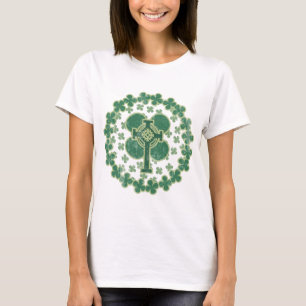 Kleeblatt-Kreuz St. Patricks Tagesbeunruhigt T-Shirt