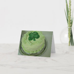 Kleeblatt-Kuchen, St Patrick Tag Karte