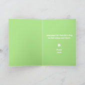 Kleeblatt Kuschelt St. Patrick's Day Karte (Innenseite)