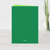 Kleeblatt Küsse St. Patrick's Day Karte (Rückseite)