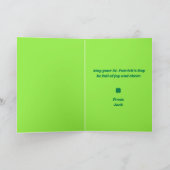 Kleeblatt Küsse St. Patrick's Day Karte (Innenseite)