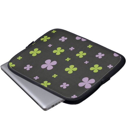 Kleeblatt Laptopschutzhülle (Vorne Knopf)