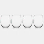 Kleeblatt Leaf Monogram St Patrick's Day Gift Set Weinglas Ohne Stiel (Links)