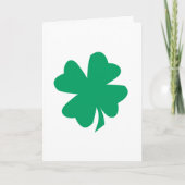 Kleeblatt Leaf St Patrick's Day 2025 Green Irish Karte (Vorderseite)