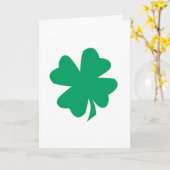 Kleeblatt Leaf St Patrick's Day 2025 Green Irish Karte (Gelbe Blume)