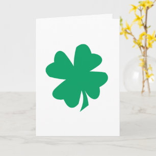 Kleeblatt Leaf St Patrick's Day 2025 Green Irish Karte