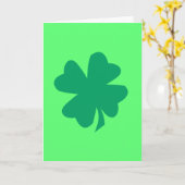 Kleeblatt Leaf St Patrick's Day Green Irish 2025 Karte (Gelbe Blume)