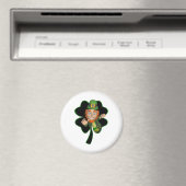 Kleeblatt Leprechaun Magnet (In Situ (Geschirrspüler))