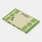 Kleeblatt Leprechaun Post-It-It-Notes Post-it Klebezettel (angewinkelt)