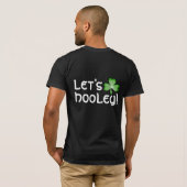 Kleeblatt 'Let's Hooley!' T - Shirt schwarzer Back (Schwarz voll)
