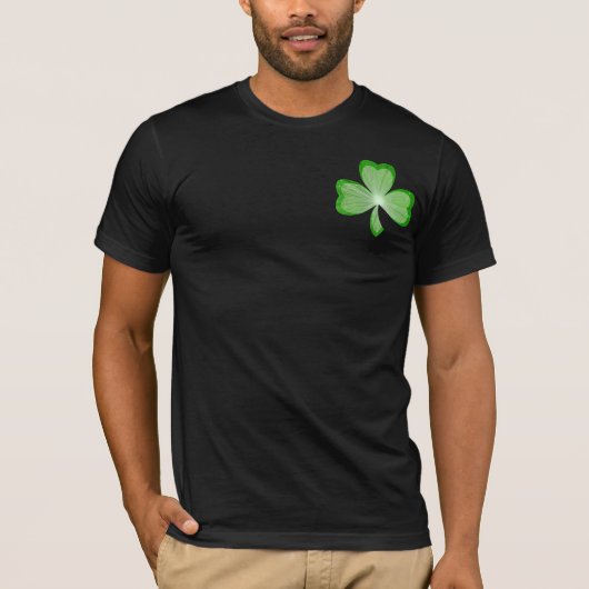 Kleeblatt 'Let's Hooley!' T - Shirt schwarzer Back (Vorderseite)
