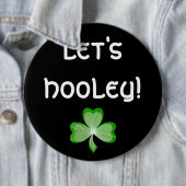 Kleeblatt 'Let's Hooley!' Taste schwarz Button (Beispiel)