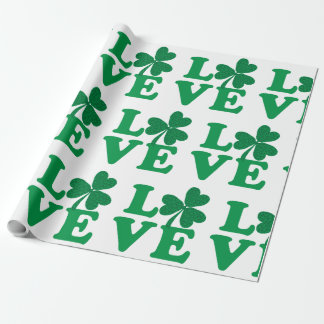 Kleeblatt Liebe für den St Pattys Day Geschenkpapier