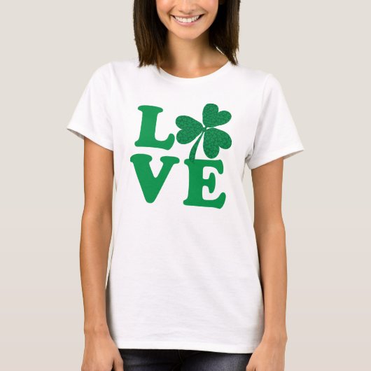 Kleeblatt Liebe T-Shirt (Vorderseite)