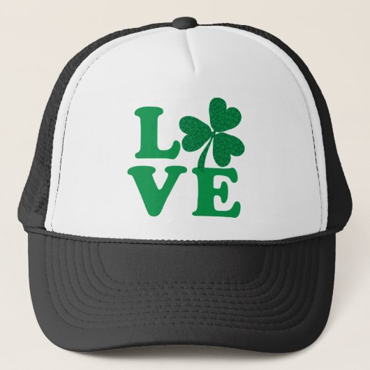 Kleeblatt LIEBE Truckerkappe (Vorderseite)
