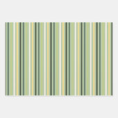 Kleeblatt & Lines Festivals Grün/Gelb Set 3 Geschenkpapier Set (Vorderseite 3)