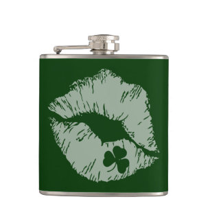 Kleeblatt Lips - Küss Me I'm Irish Flask Flachmann