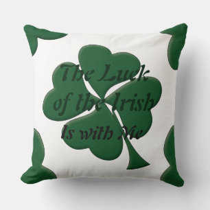 Kleeblatt Luck of the Irish Decorative Pillow Kissen