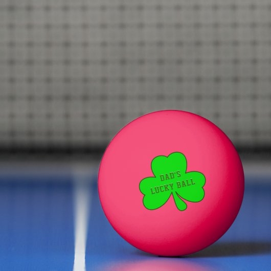 Kleeblatt Lucky Ball Irish Vaters Ping Pong Ball Tischtennisball (Netto)