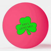 Kleeblatt Lucky Ball Irish Vaters Ping Pong Ball Tischtennisball (Vorderseite)