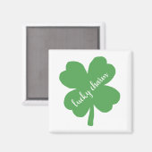 Kleeblatt Lucky Charm Irish Magnet (Vorderseite/Rückseite)