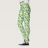 Kleeblatt Lucky Clover Pattern St Patrick's Day Leggings (Links)