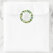 Kleeblatt Lucky Clover Spring Baby Dusche Danke Runder Aufkleber (Tasche)