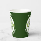 Kleeblatt Mandala 21. Geburtstag Party Pappbecher (Links)